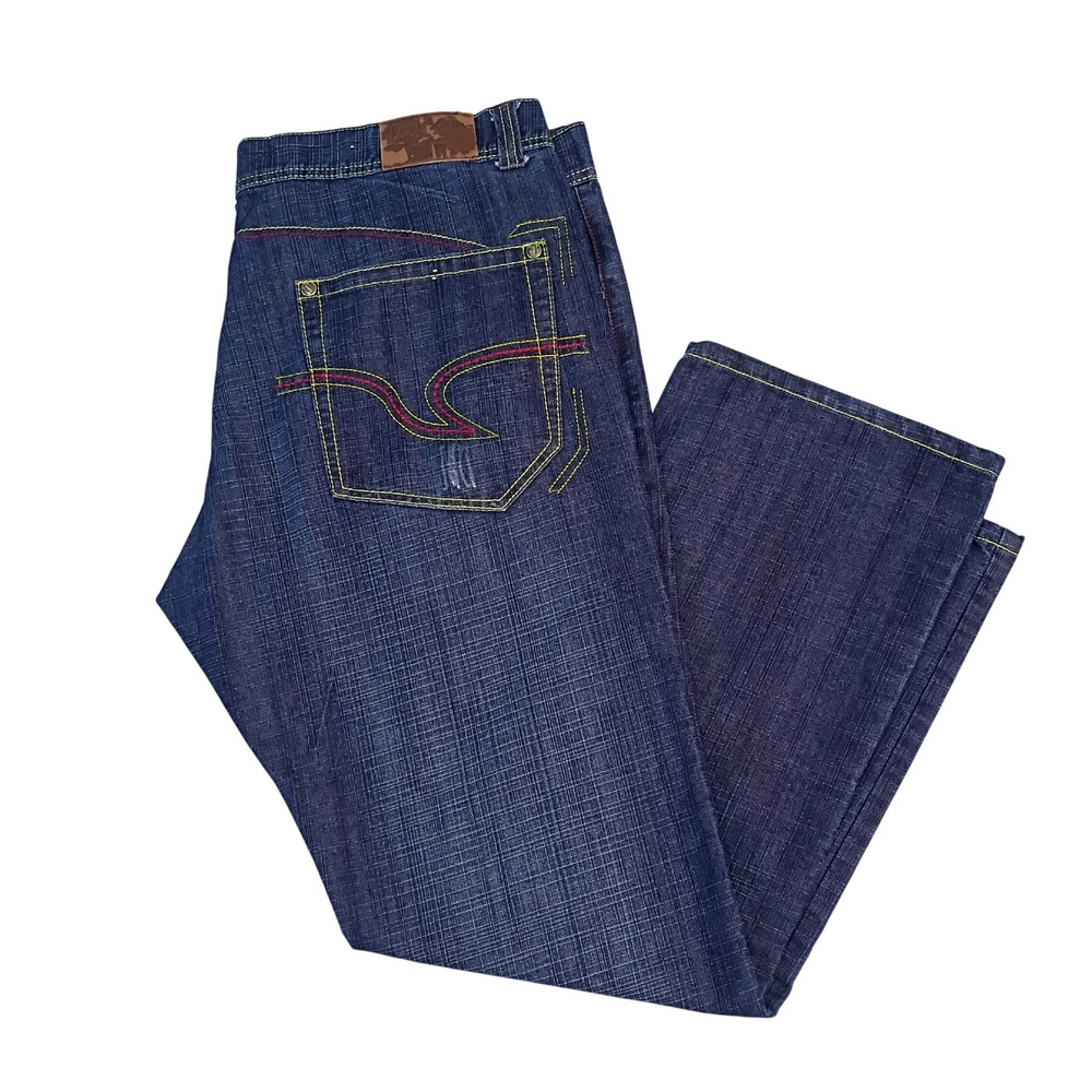Tool Jeans Mens 42x32 Dark Wash Straight Leg Denim Y2K Streetwear Skater